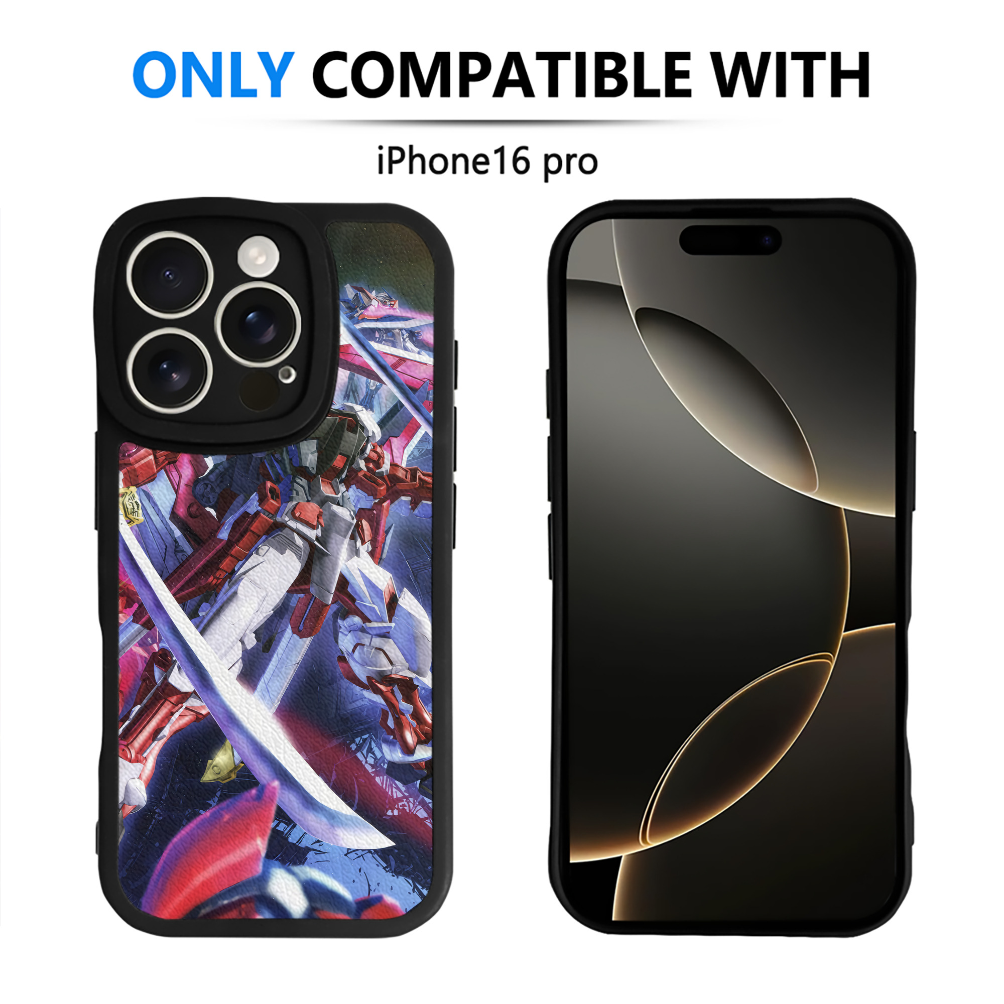 （画像用） 機動戦士ガンダム Mobile Suit Gundam 【iPhone 16シリーズ対応】シリコンスマホケース（レザー調） 材質：シリコン